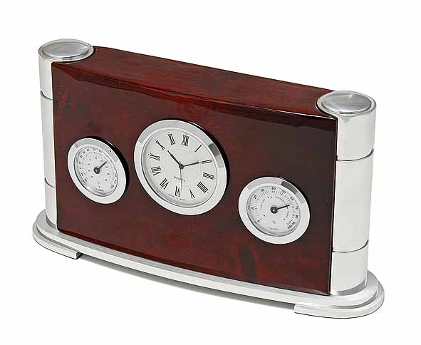 Desktop Clock with Thermometer and Hygrometer
